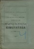 1900 A komáromi izr. jótékony-egyesület és menház pénztár és vagyonkimutatása; Spitzer S. nyomdája / Abrechnung des Komáromer Jüd. Mildtätigen-Vereins