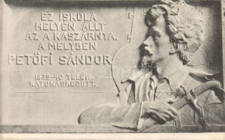 Sopron Petőfi-emléktábla, Divald (hátoldalán számozott jótékonysági sorsjegy a csornai járási közkórház javára)