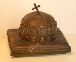 Szent korona bronz levélnehezék / Hl. Stephans Krone, Briefbeschwerer aus Bronze