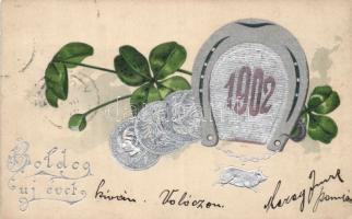 New Year 1902, Austro-Hungarian coins litho