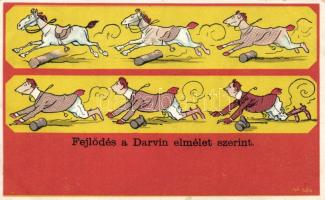 Evolution according to Darwin, humour