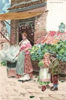 Italian market, folklore litho s: Tafuri