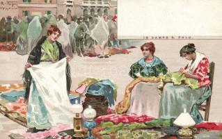 Italian market, folklore litho s: Tafuri