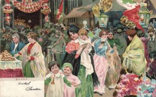 Italian market, folklore litho s: Tafuri