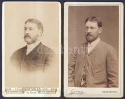 cca 1870-1940 8db keményhátú fotó klf magyar műtermekből / vintage photos