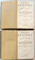 Márton József: Lexikon trilingue Latino- Hungarico- Germanicum. Háromnyelvű magyar-latin-deák szótár, Viennae Austriae, 1818. Pichler. Pesti címlappal. Korabeli aranyozott gerincű félbőr kötésben. Szép állapotban