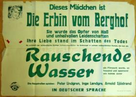 cca 1950 11 nagyméretű osztrák filmplakát + néhány filmújság és mozikép / Posters of Austrian films ...