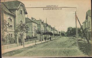 Keszthely Erzsébet királyné út leporellocard