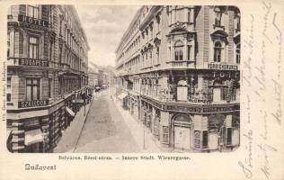Budapest V. Bécsi utca, Hotel Budapest és Bútoráruház az Északi Csillaghoz
