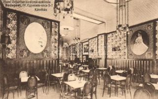 Budapest V. Erzsébet Királyné Szálloda Kávéház belső