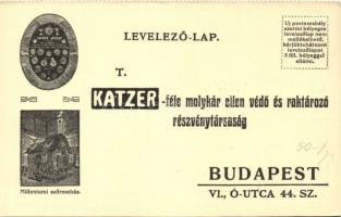 Katzer cleaning and insurances company, folding card