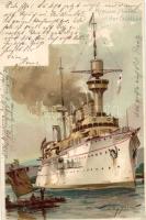 SM Kreuzer Hertha litho s: Willy Stöwer (EK)