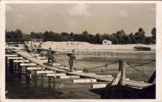 Gyékényes-Zákány aufgesprengte Brücke