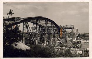 Gyékényes-Zákány Felrobbantott híd helyreállítása fotólap T2/3