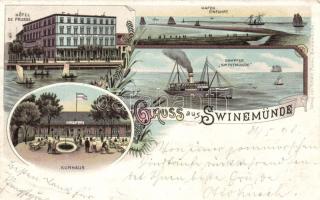 1898 Swinemünde with Hotel Litho  (EK)