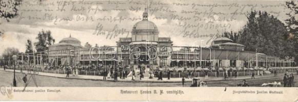 Budapest XIV. Kovács E. M. vendéglője panoramacard (EB)