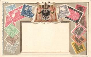 Set of German stamps Emb. litho