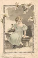 1899 Girl litho