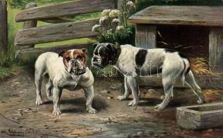 Dogs, artist signed
