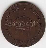 1867 "Koronázás" bronz emlékérem R! T:3 kis p.h.