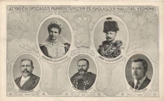 1910 Tanszerkiállítás - magyar politikusok (so. Stpl.)