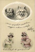 Dogs Emb. litho
