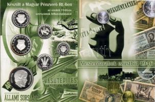 1946 2f,10f,20f,1Ft,2Ft,5Ft ezüst utánveretek T:PP! Csak 2000db létezhet RRR!!! Eredeti díszcsomagol...