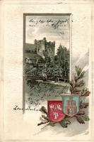 Nowy Sacz (Újszandec) Jagello castle Emb. litho