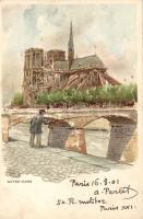 Paris, Notre Dame litho