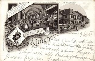 1893 München Hofbrauhaus Litho