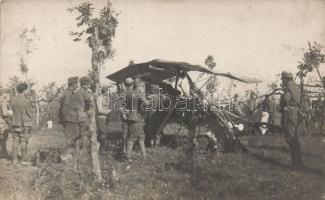 WW. I. damaged war-plane RP.