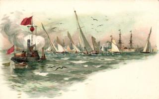 British commercial fleet Litho