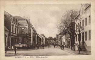 Bergheim main street with Hotel Weidenbach