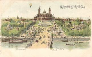 1900 Paris, Exposition Universelle, Le Trocadéro, Serie 535. No. 14. litho