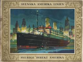 1930 Svenska Amerika Linien képes tájékoztató füzet/ Ankündigungsheft mit Bildern