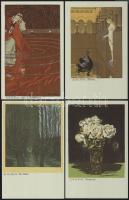 Komplett 6 darbos FRANZ HEIN művészlap sorozat borítékkal / Complete FRANZ HEIN series of 6 artist signed cards with envelope