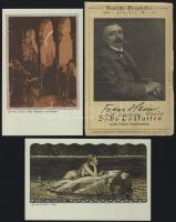 Komplett 6 darbos FRANZ HEIN művészlap sorozat borítékkal / Complete FRANZ HEIN series of 6 artist s...