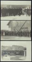 Vilmos császár szemléje a haditengerészetnél 3 db fotólap / Emperor Wilhelm at the German navy 3 photo-cards