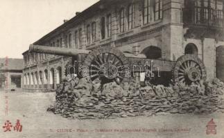 Peking military barracks, cannon