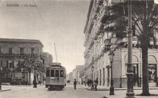 Palermo Via Roma with tram