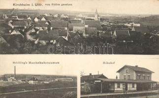 Kirchheim with stone pit and railway station