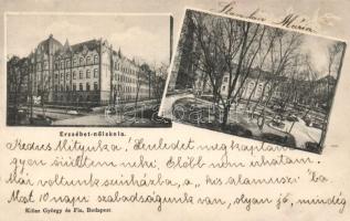 Budapest XIV. Erzsébet Nőiskola, kiadja Klösz György és fia