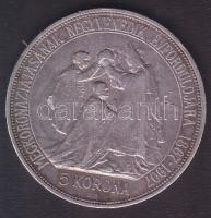 1907. 5K Ag "Koronázási évforduló" T:2-