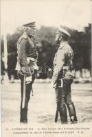 Nicholas II of Russia with Commander Grand Duke Nicholas