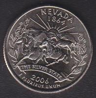 USA 2006D. 1/4$ "Nevada" T:BU tanúsítvánnyal!