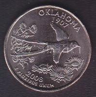 USA 2008P. 1/4$ "Oklahoma" T:BU tanúsítvánnyal!