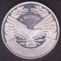 2000. A Hazáért ezüstözött ffém emlékérem T:PP