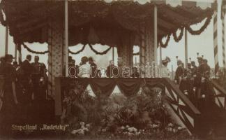 Franz Ferdinand at the launching ceremony of SS Radetzky