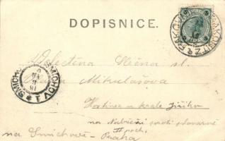 Rakovnicky kraj, cesaní chmele; Nakl. Fr. Prihody / Rakovník district, hop picking