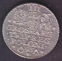 Lengyelország 1593. 3Gr "Sigismund III." Ag T:2+
